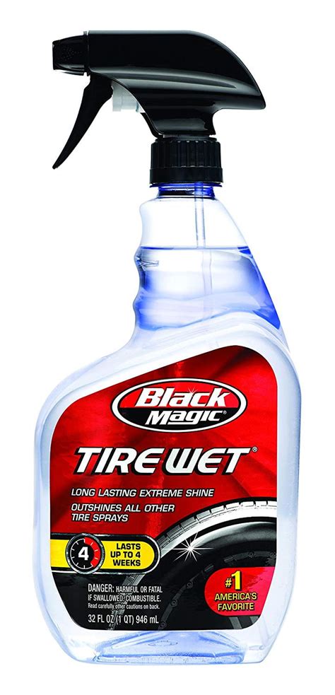Black magic tire wet spray